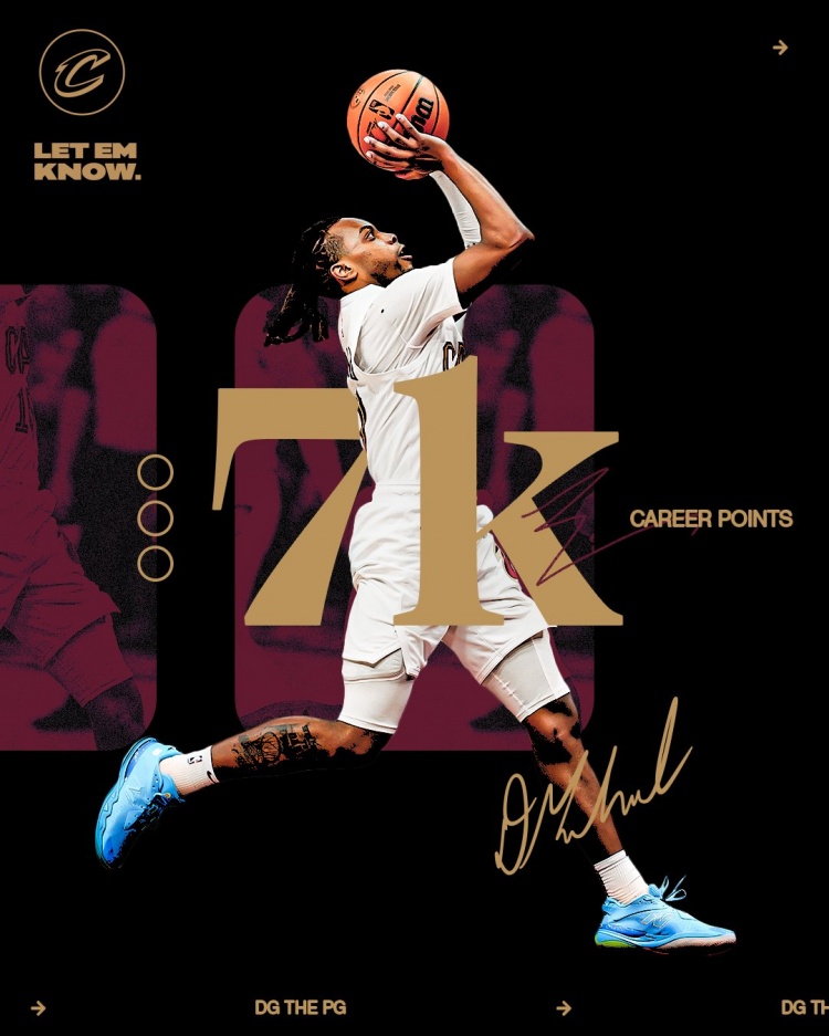 未來可期！加蘭騎士生涯得分達(dá)到7000分 隊(duì)史第11位！