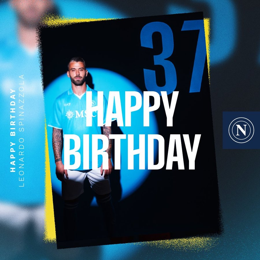 生日快樂！那不勒斯官方發(fā)文慶祝斯皮納佐拉32歲生日